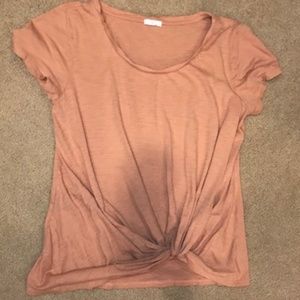 BP Knotted Tan Shirt